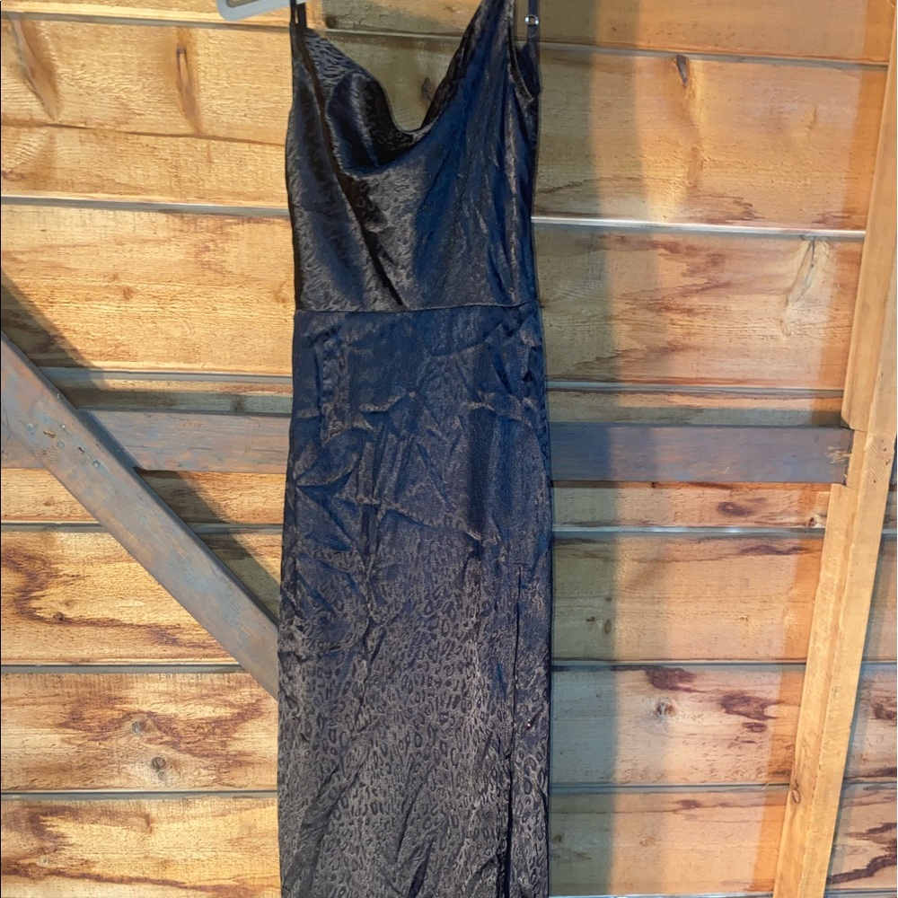BRAND NEW BLACK CHEETAH PLT DRESS